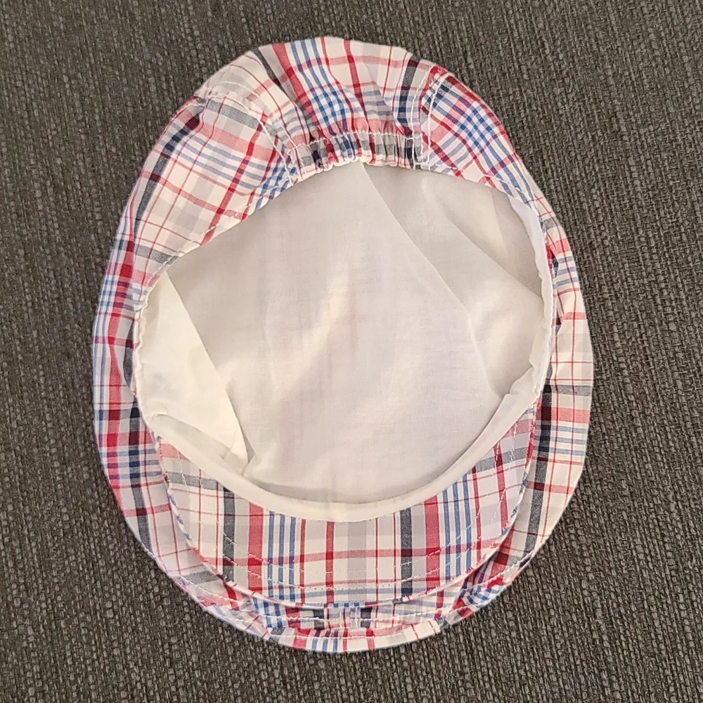 GYMBOREE VINTAGE Cabbie Gatsby Plaid Hipster Hat Baby Boy Infant 18-24 mo